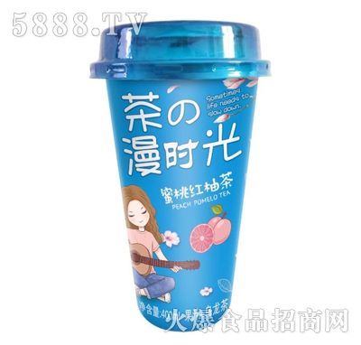 佳因美400ml蜜桃紅柚茶（藍色版）