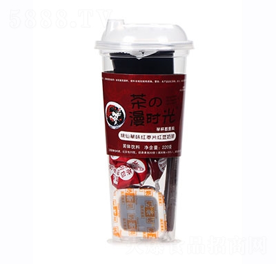 茶の漫時光燒仙草味紅棗片紅豆奶茶220g