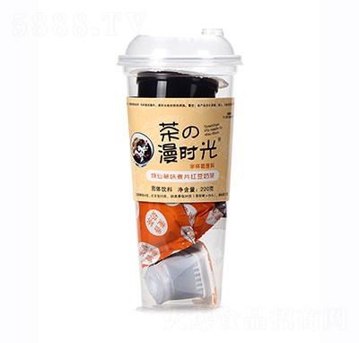 茶の漫時光燒仙草味麥片紅豆奶茶220g